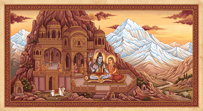 Mount Kailash, abode of Shiva and Parvati