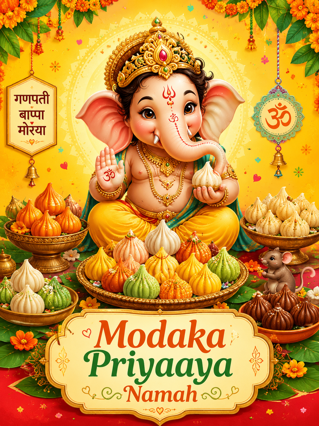 Modak Feast Celebration Ganesha wallpaper