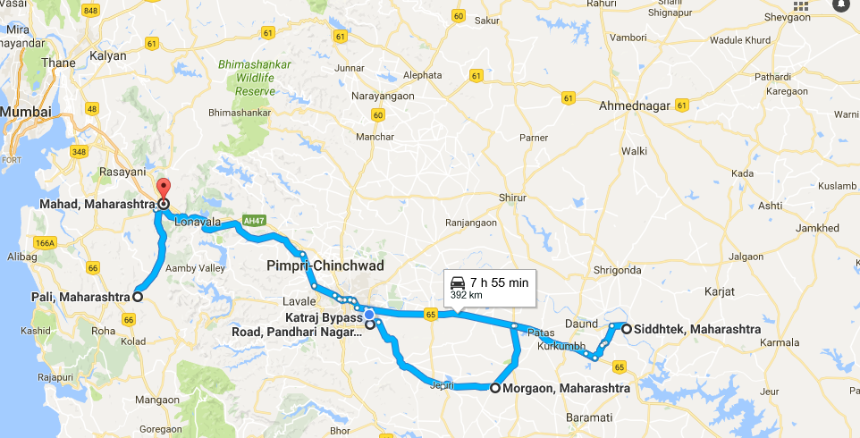 ashtavinayak yatra route