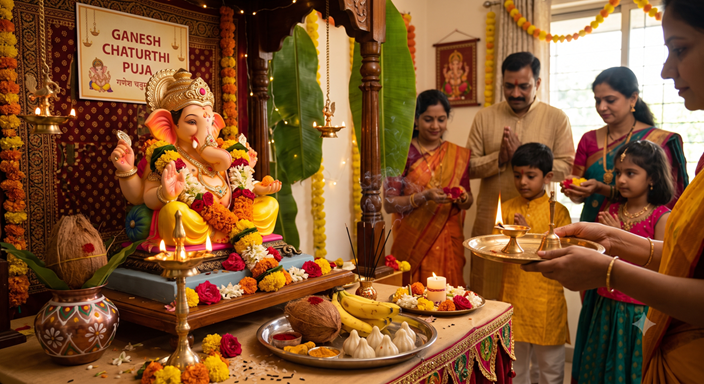 Ganesha Chaturthi Puja: The Sacred Festival of Lord Ganesha’s Arrival