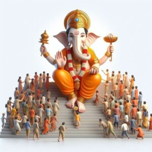 Lord Ganesh began to be worshipped first in all rituals.