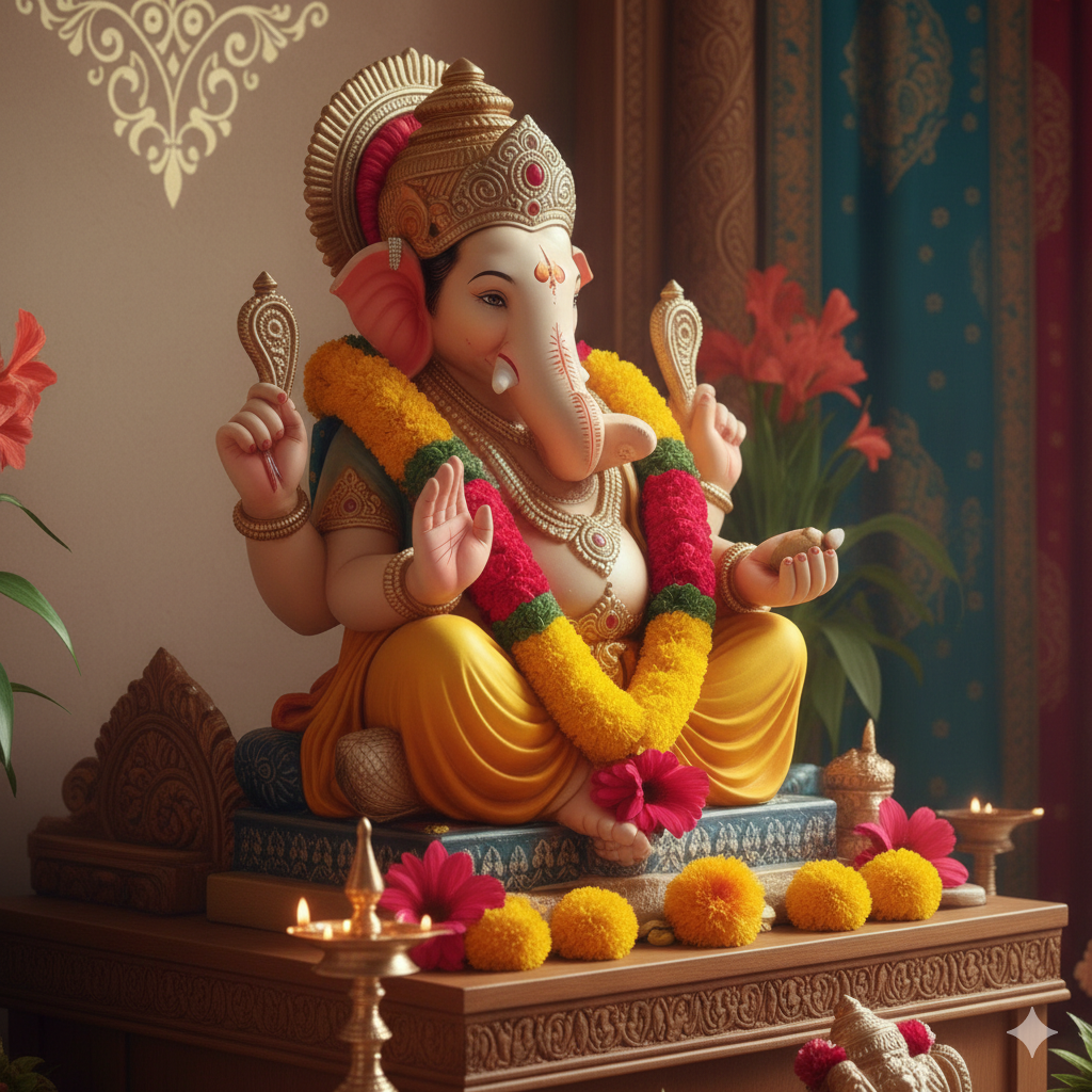 ganesh vandana -गणनायकाय गणदेवताय गणाध्यक्षाय धीमहि (Gananaykay Gandevatay Ganadhyakshay Dheemahi)